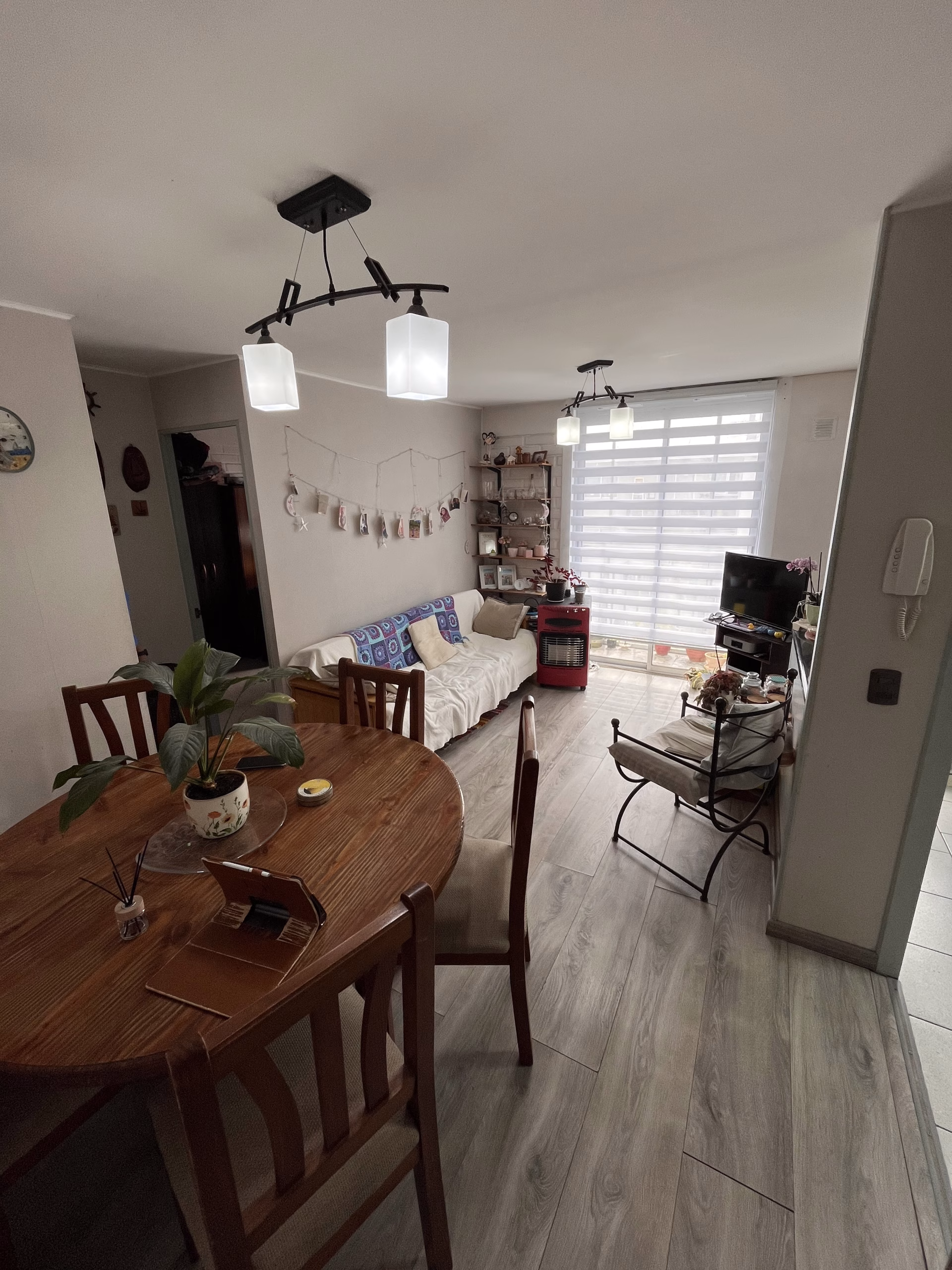 Living comedor del departamento SC2134 en Aurora de Chile, Concepción